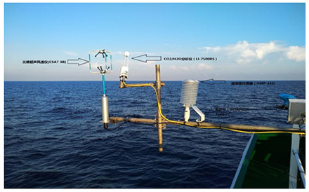 Shipborne eddy flux system